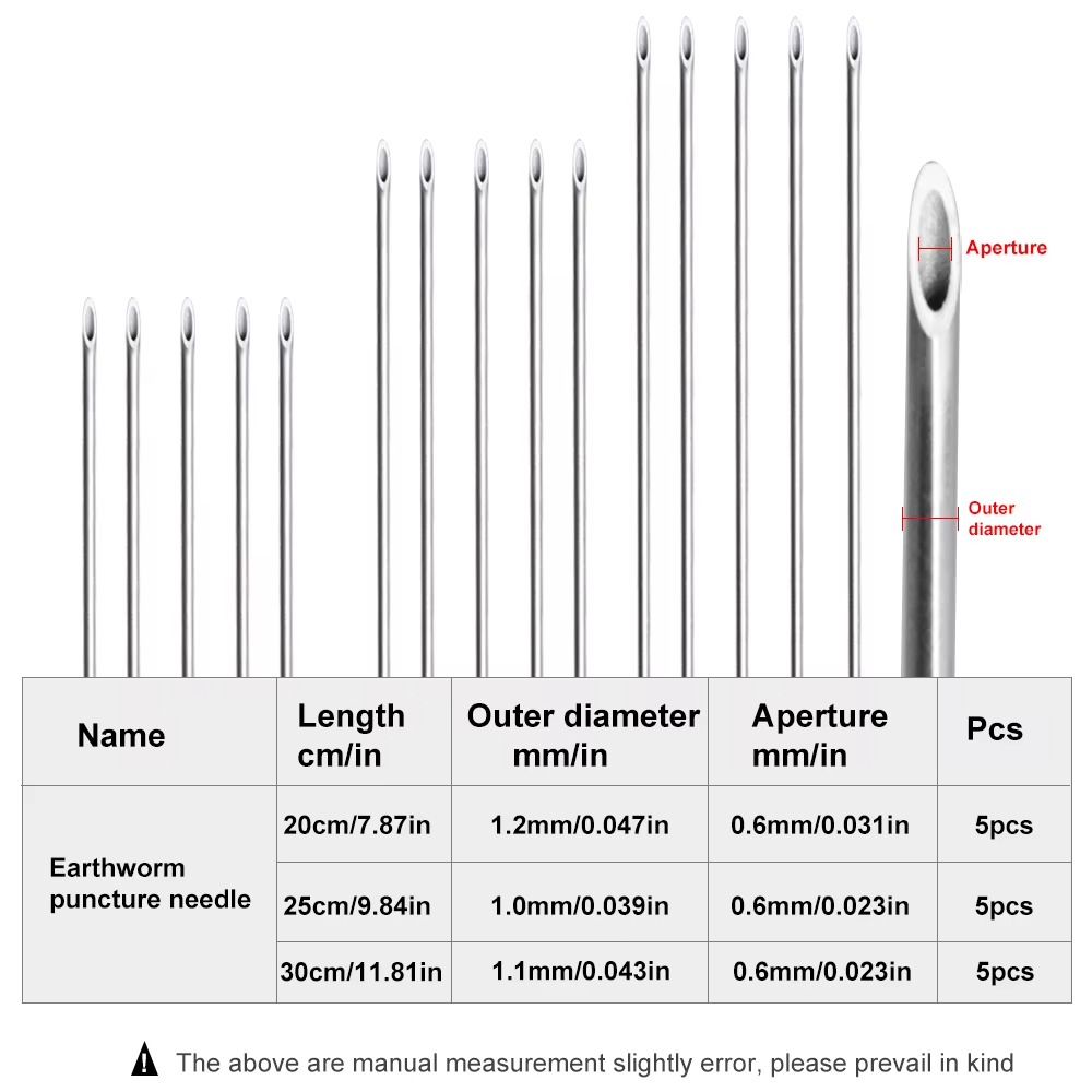 Fishing Hook Stainless Steel - إبرة تثبيت ديدان الأرض من الفولاذ