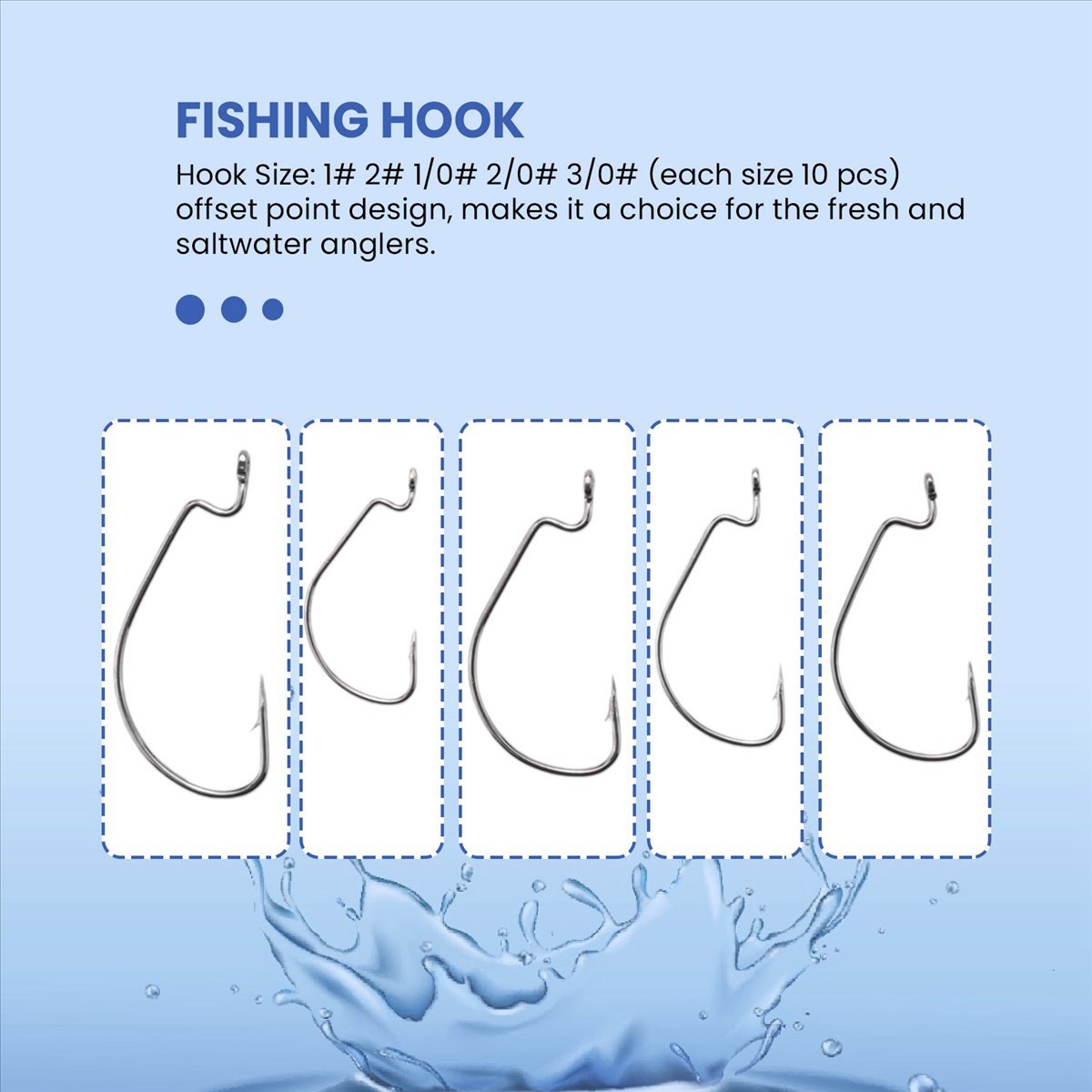 Fishing Hook Box - خطافات صيد AD45 51 قطعة من