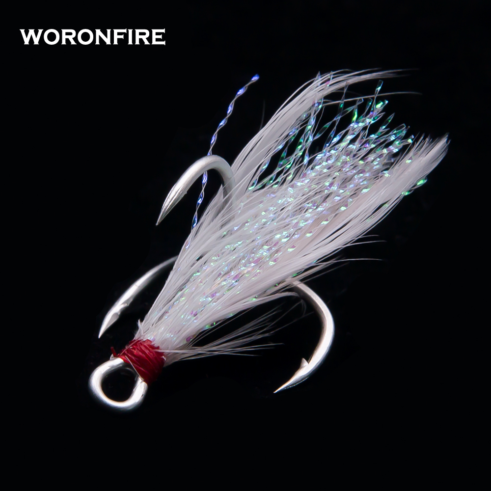 Fishing Hook Offset - 10 قطعة/الوحدة خطاف ثلاثي سميك مع