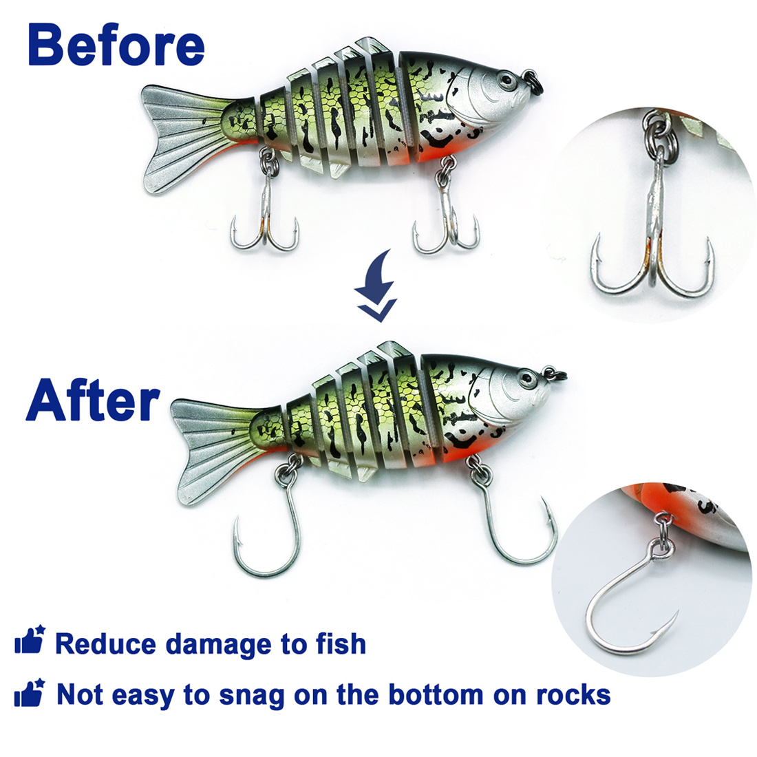 9 كجم الصيد السنانير 25 قطعة خ - مراجعة Fishing Hook Offset وسعره