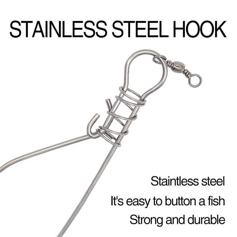 جديد【قفل صيد من الفولاذ المقاو - مراجعة Fishing Hook Stainless Steel وسعره