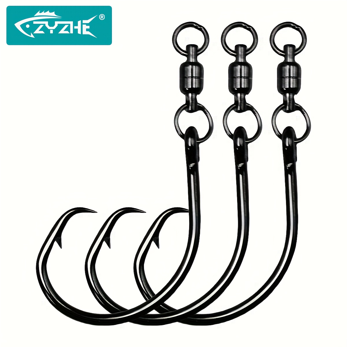 خطافات دائرية من ZYZHE مع حلقة - مراجعة Fishing Hook Circle وسعره